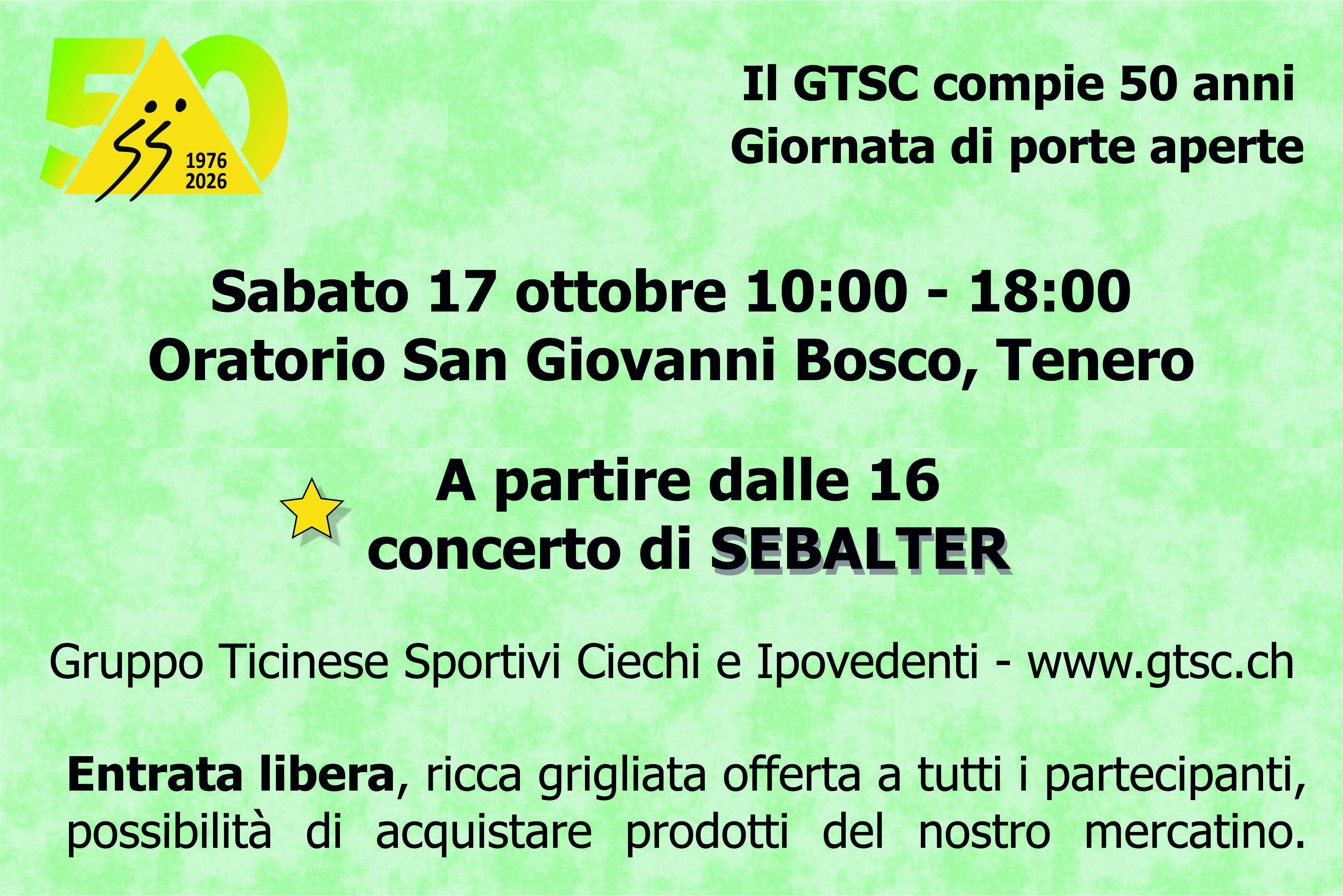 Locandina della festa del 50°